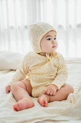 Lilly Cream Baby Suit - Mellow Orange